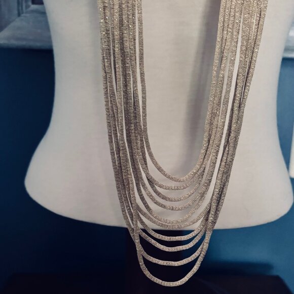 Lafayette 148 New York Multi Strand Marble Block Necklace - Picture 5 of 6